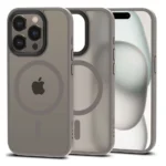 Калъф от Tech-
Protect MagMat MagSafe case за iPhone 15 Pro - titanium matte