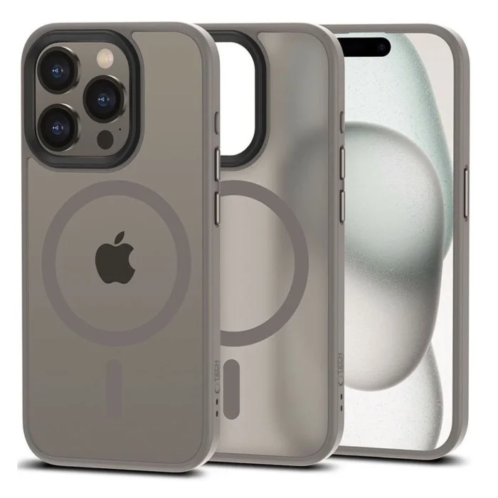 Калъф от Tech-
Protect MagMat MagSafe case за iPhone 15 Pro - titanium matte - Image 1