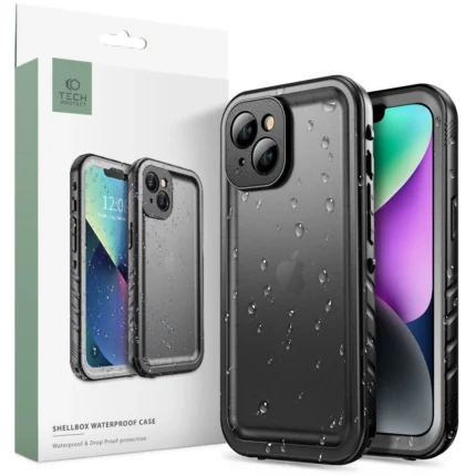 Калъф от Tech-Protect ShellBox Case
Waterproof IP68 for iPhone 14 -
Black