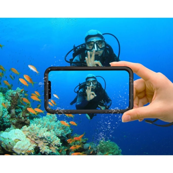 Калъф от Tech-Protect ShellBox Case 
Waterproof IP68 for iPhone 14 -
Black - Image 7
