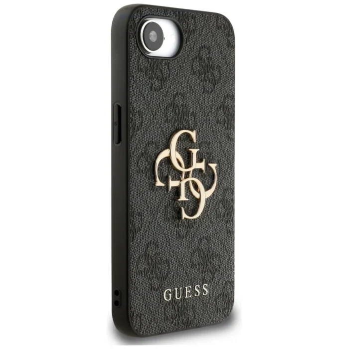 Калъф от 
Guess PU 4G Metal Logo Case за iPhone 16e Grey - Image 2