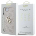 Калъф от 
Guess PU 4G Metal Logo Case за iPhone 16e Pink - Image 3