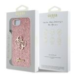 Калъф от 
Guess PU Fixed Glitter 4G Metal Logo Case за iPhone 16e Pink - Image 2