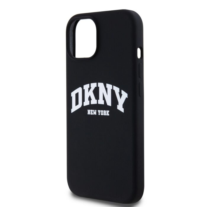 Калъф от 
DKNY Liquid Silicone Arch Logo MagSafe Case за iPhone 13 Black - Image 4