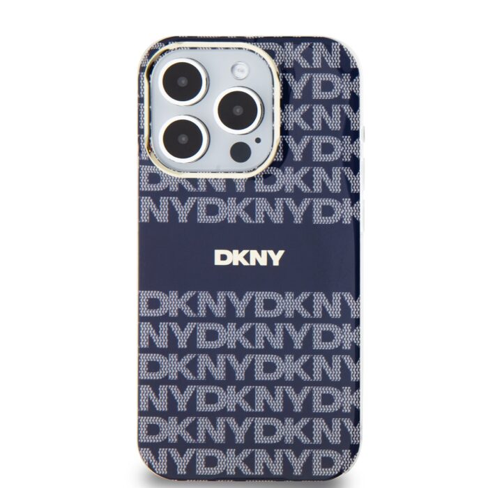 Калъф от DKNY PC TPU Repeat Pattern Tonal Stripe Magsafe Case за iPhone 14 Pro Blue - Image 2