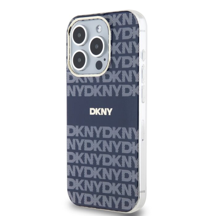 Калъф от DKNY PC TPU Repeat Pattern Tonal Stripe Magsafe Case за iPhone 14 Pro Blue - Image 3