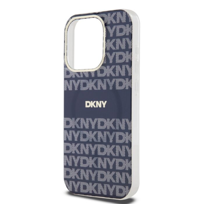 Калъф от DKNY PC TPU Repeat Pattern Tonal Stripe Magsafe Case за iPhone 14 Pro Blue - Image 4