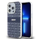 Калъф от DKNY PC TPU Repeat Pattern Tonal Stripe Magsafe Case за iPhone 14 Pro Blue