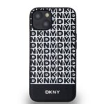 Калъф от
DKNY PU Leather Repeat Pattern Bottom Stripe MagSafe Case за iPhone 13 Black - Image 2