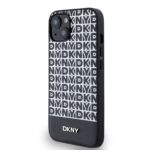 Калъф от
DKNY PU Leather Repeat Pattern Bottom Stripe MagSafe Case за iPhone 13 Black - Image 3