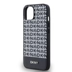Калъф от
DKNY PU Leather Repeat Pattern Bottom Stripe MagSafe Case за iPhone 13 Black - Image 4