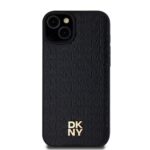 Калъф от 
DKNY PU Leather Repeat Pattern Stack Logo MagSafe Case за iPhone 13 Black - Image 2