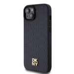 Калъф от 
DKNY PU Leather Repeat Pattern Stack Logo MagSafe Case за iPhone 13 Black - Image 3