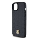 Калъф от 
DKNY PU Leather Repeat Pattern Stack Logo MagSafe Case за iPhone 13 Black - Image 4