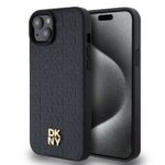 Калъф от 
DKNY PU Leather Repeat Pattern Stack Logo MagSafe Case за iPhone 13 Black