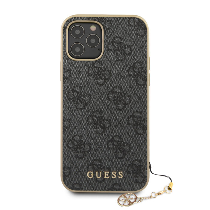Калъф GUHCP12MGF4GGR Guess 4G Charms Cover за iPhone 12/12 Pro 6.1 Grey - Image 3