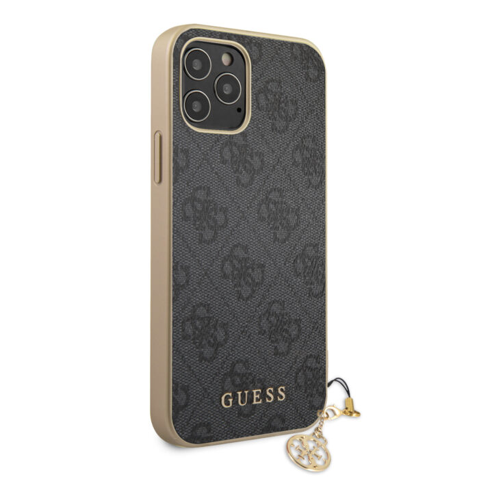 Калъф GUHCP12MGF4GGR Guess 4G Charms Cover за iPhone 12/12 Pro 6.1 Grey - Image 4