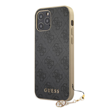 Калъф GUHCP12MGF4GGR Guess 4G Charms Cover за iPhone 12/12 Pro 6.1 Grey