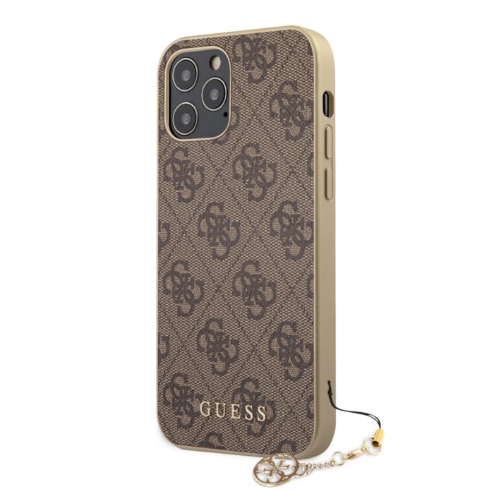 Калъф Guess 4G Charms Case for iPhone 12 Pro Max 6.7 Brown - Image 1