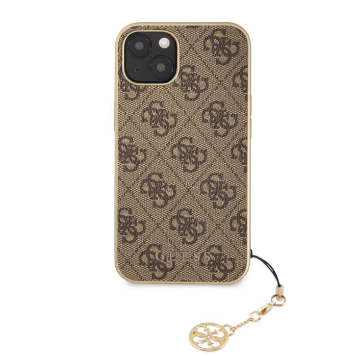 Калъф Case GUESS 4G Charms Collection Hardcase GUHCP13MGF4GBR for Iphone 13 Brown - Image 2
