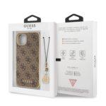 Калъф Case GUESS 4G Charms Collection Hardcase GUHCP13MGF4GBR for Iphone 13 Brown - Image 6