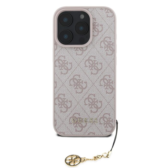 Калъф от Guess 4G Charm Case за iPhone 16 Pro Tone on Tone Pink - Image 2