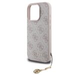 Калъф от Guess 4G Charm Case за iPhone 16 Pro Tone on Tone Pink - Image 3