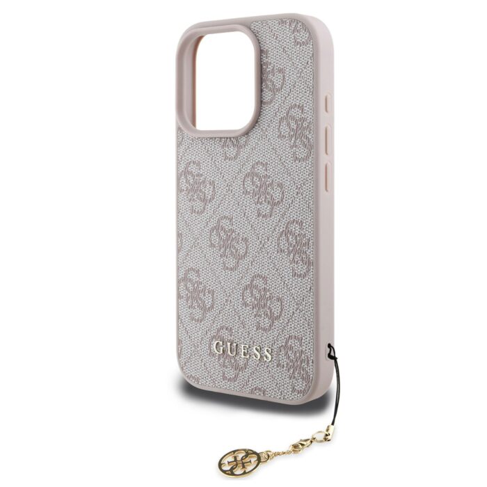 Калъф от Guess 4G Charm Case за iPhone 16 Pro Tone on Tone Pink - Image 3