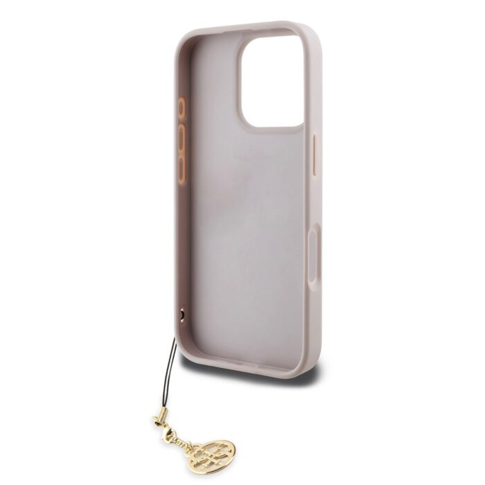 Калъф от Guess 4G Charm Case за iPhone 16 Pro Tone on Tone Pink - Image 4