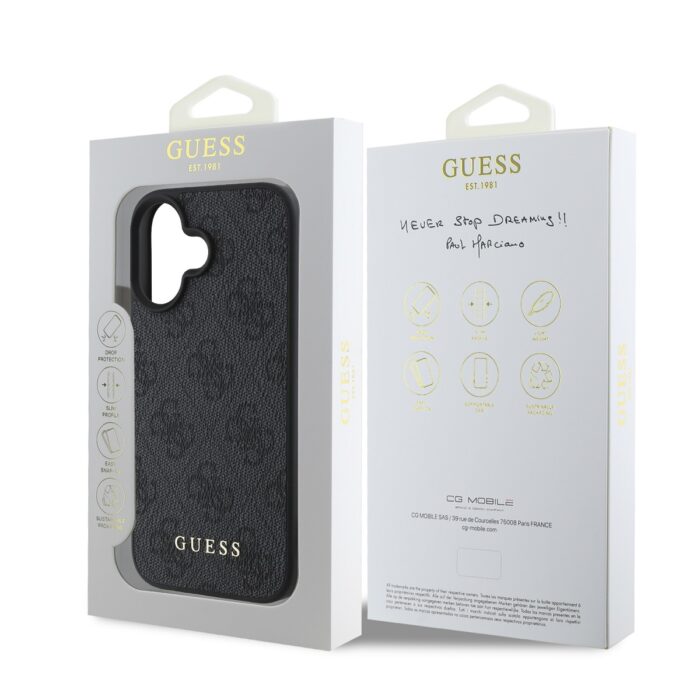 Калъф от Guess 4G Charm Case за iPhone 16 Tone on Tone Grey - Image 5
