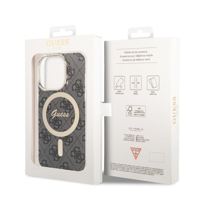 Калъф от Guess case за iPhone 13 Pro 6,1" black hardcase Magsafe IML 4G - Image 6