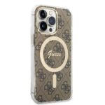 Калъф от Guess case за iPhone 13 13 Pro 6,1" brown hard case 4G MagSafe - Image 3
