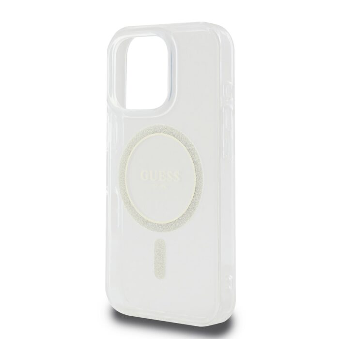 Калъф от Guess IML Glitter Ring MagSafe Case за iPhone 16 Pro Transparent - Image 4