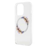 Калъф от Guess PC/TPU Flowers Ring Glossy Logo MagSafe Case заiPhone 14 Pro Transparent - Image 5