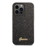 Калъф от Guess PC/TPU Glitter Flakes Metal Logo Case за iPhone 14 Pro Black - Image 2