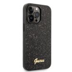 Калъф от Guess PC/TPU Glitter Flakes Metal Logo Case за iPhone 14 Pro Black - Image 3