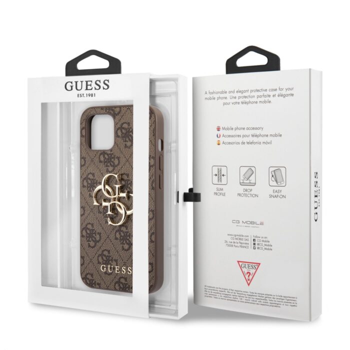Калъф GUESS 4G Big Metal Logo GUHCP13M4GMGBR for Iphone 13 brown - Image 6