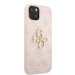 Guess PU 4G Metal Logo Case for iPhone 13 Pink - Image 3