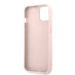 Guess PU 4G Metal Logo Case for iPhone 13 Pink - Image 5