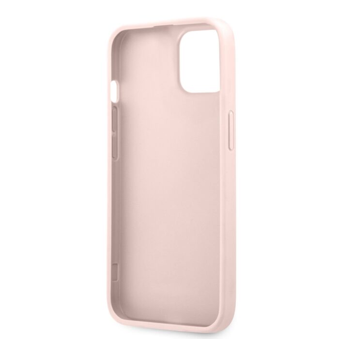 Guess PU 4G Metal Logo Case for iPhone 13 Pink - Image 5