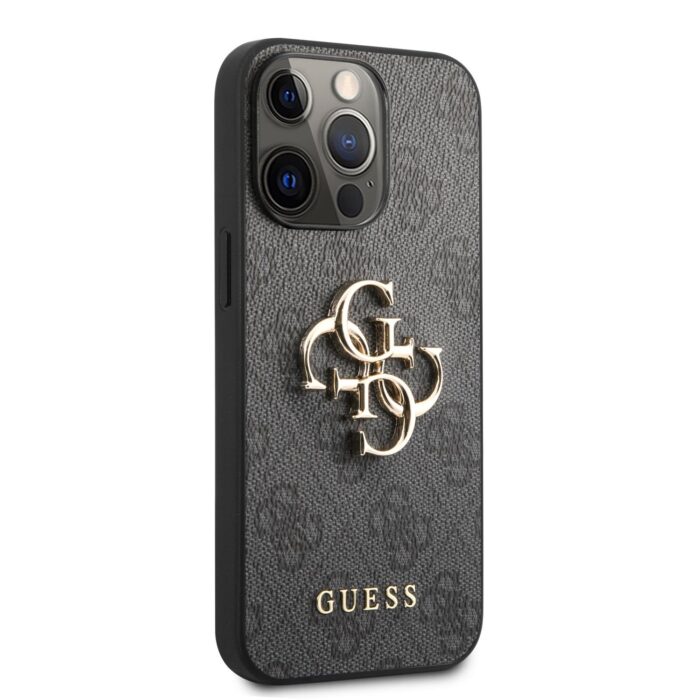 Калъф Guess PU 4G Metal Logo Case for iPhone 13 Pro Grey - Image 3