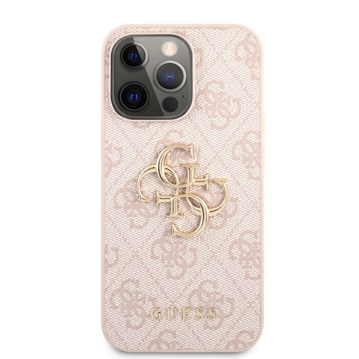 Калъф Guess PU 4G Metal Logo Case for iPhone 13 Pro Pink - Image 2