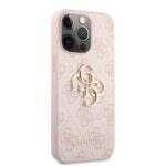 Калъф Guess PU 4G Metal Logo Case for iPhone 13 Pro Pink - Image 3