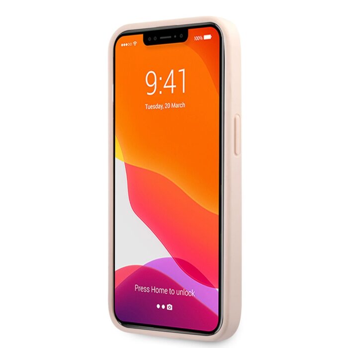 Калъф Guess PU 4G Metal Logo Case for iPhone 13 Pro Pink - Image 4