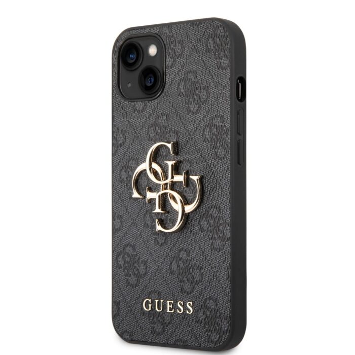 Калъф от Guess PU 4G Metal Logo Case за iPhone 14 Grey - Image 1