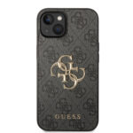 Калъф от Guess PU 4G Metal Logo Case за iPhone 15 Plus Grey - Image 3