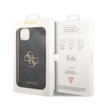 Калъф от Guess PU 4G Metal Logo Case за iPhone 15 Plus Grey - Image 6