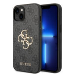 Калъф от Guess PU 4G Metal Logo Case за iPhone 15 Plus Grey