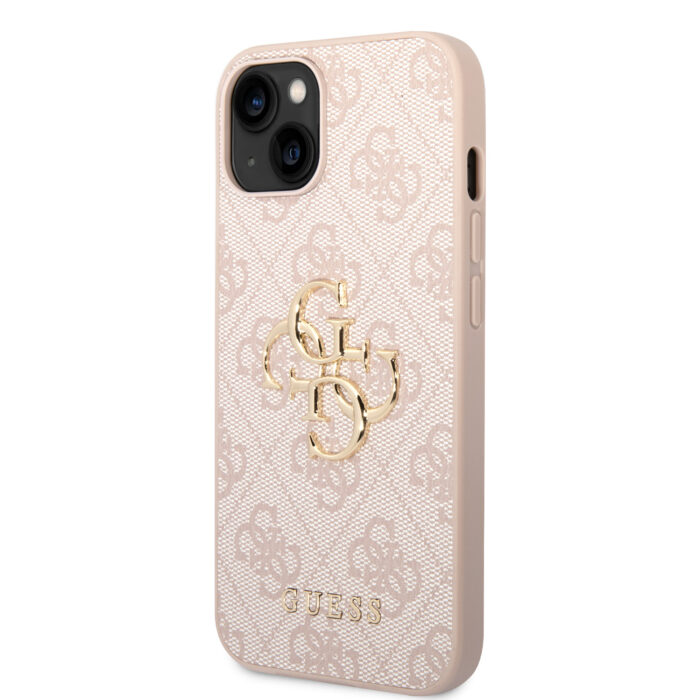 Калъф от Guess PU 4G Metal Logo Case за iPhone 15 Plus Pink - Image 2