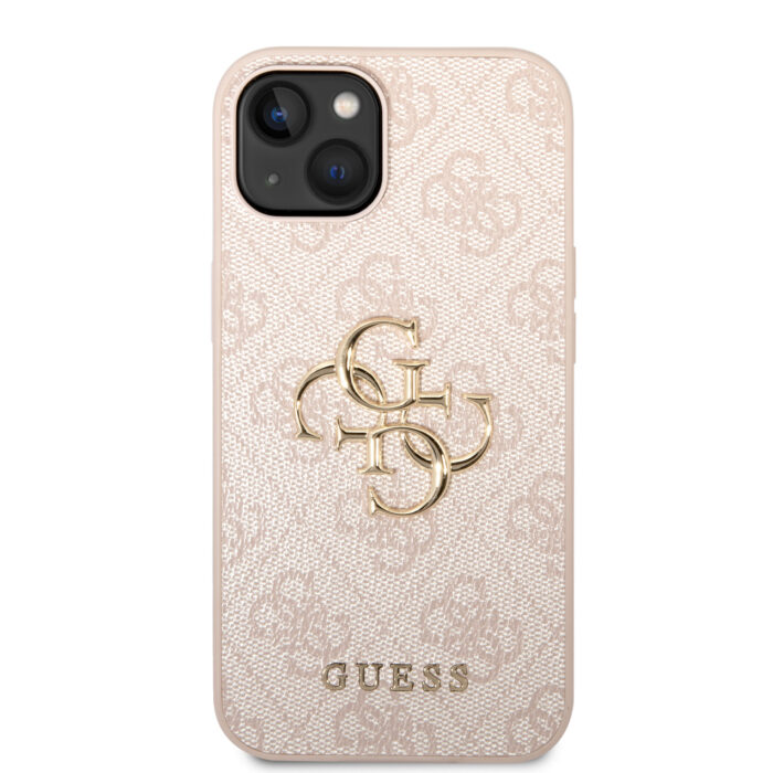 Калъф от Guess PU 4G Metal Logo Case за iPhone 15 Plus Pink - Image 3